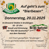 Bierbesen Gruibinger Bier