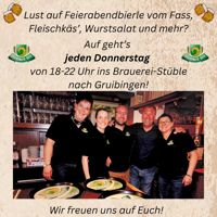 Lust auf Feierabendbierle vom Fass?